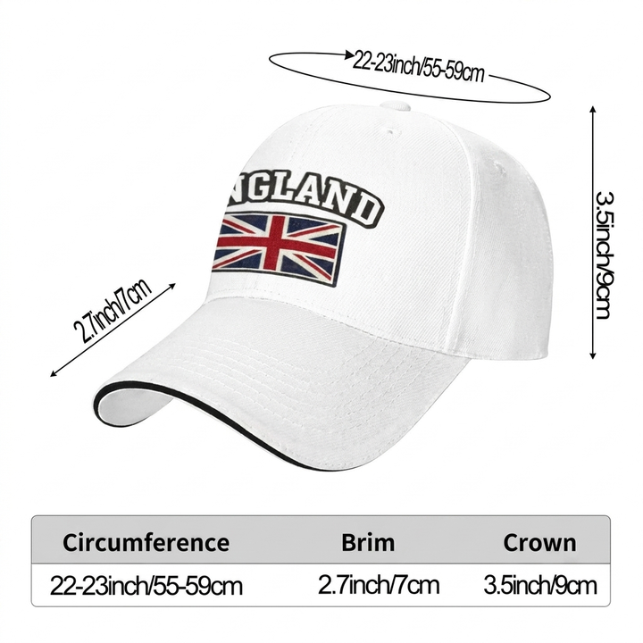 England UK Flag Baseball Cap
