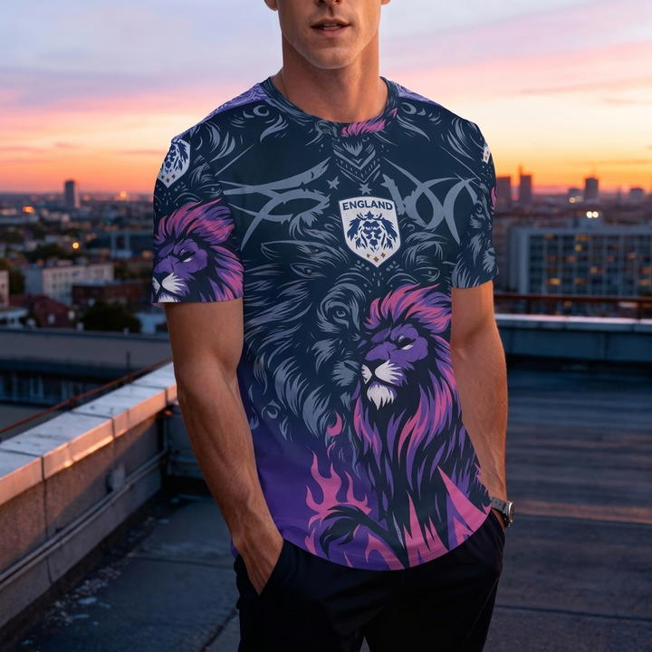 Mans England Lion Fotbollströja