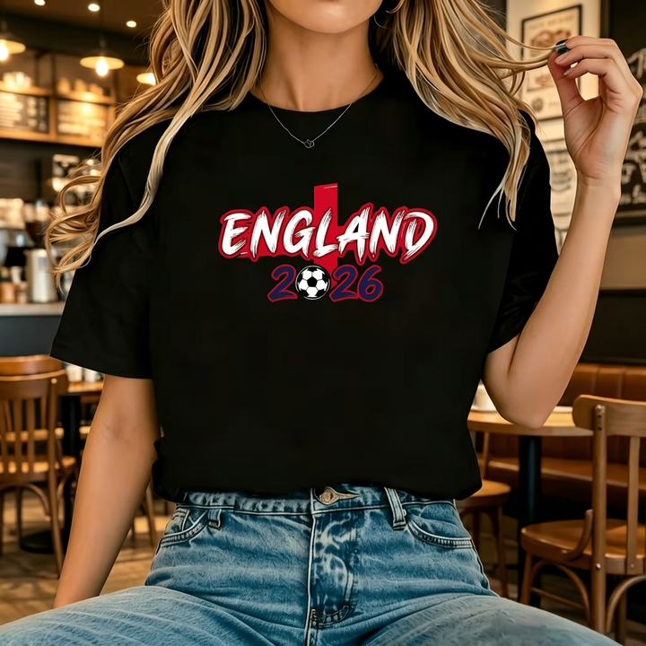 England Inspirerad Dam Fotbollströja