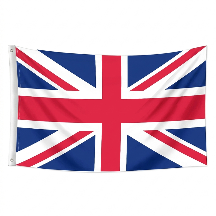 UK-flag supporter hängande banner