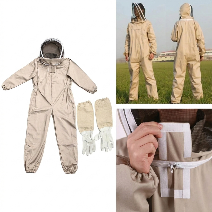 Helkropps Biavlerdräkt med Ventilation och Skyddshandskar