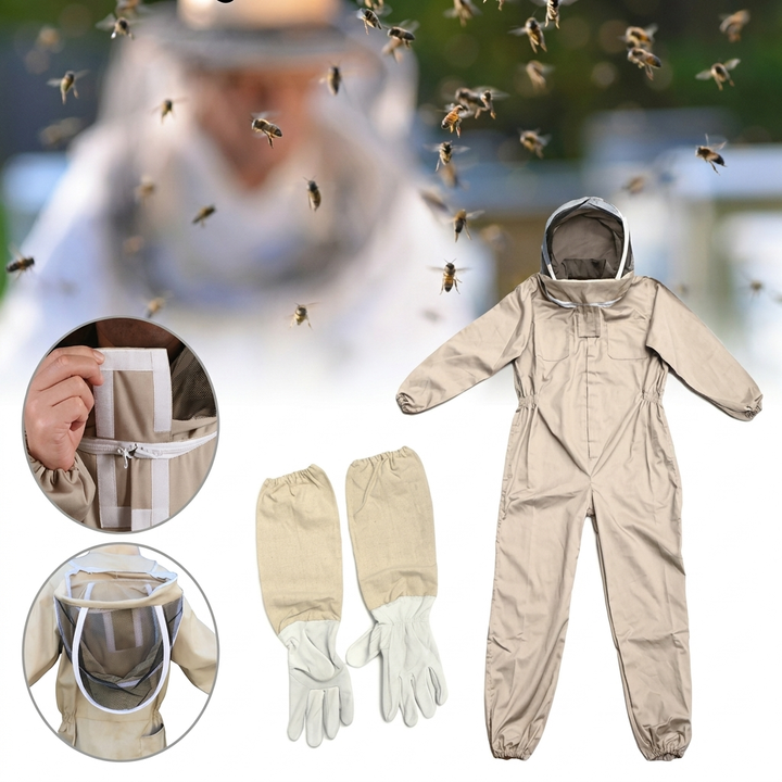 Helkropps Biavlerdräkt med Ventilation och Skyddshandskar