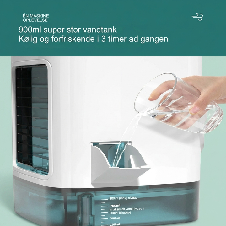Skrivbords Mini Luftkylare med Vattendimma och Justerbar Kylning