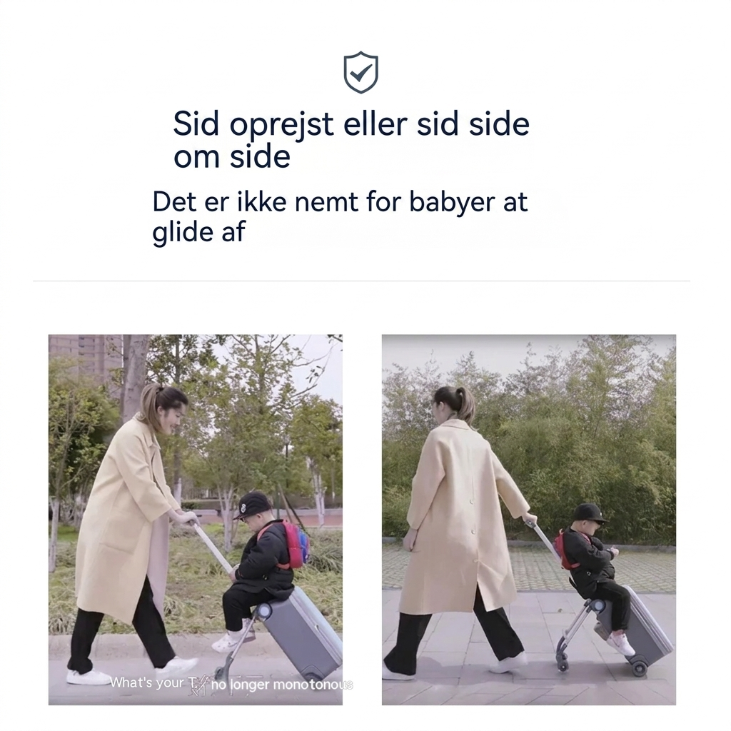 Multifunktionell Barnväska med Sitt- och Ryttfunktion för Resor