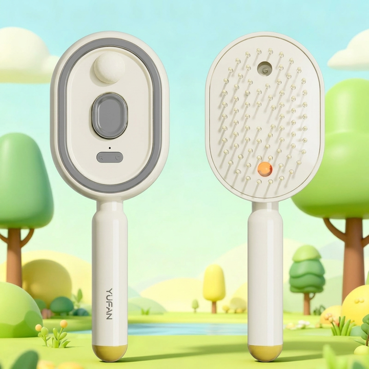 Smart Luftkudde Massage Hårborste med Essentiell Oljespray