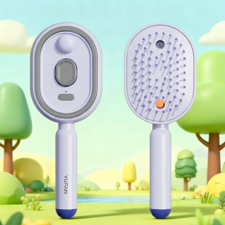 Smart Luftkudde Massage Hårborste med Essentiell Oljespray