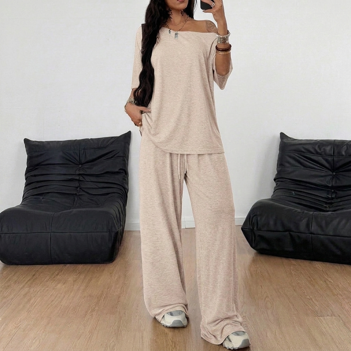 Kvinnors Avslappnad 2-Delares Lounge Set
