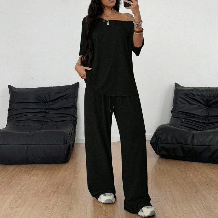 Kvinnors Avslappnad 2-Delares Lounge Set