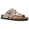 Elegant europeisk stil vävd rem flat sandaler för kvinnor