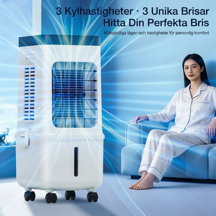 Multifunktionell hushållsluftkylare