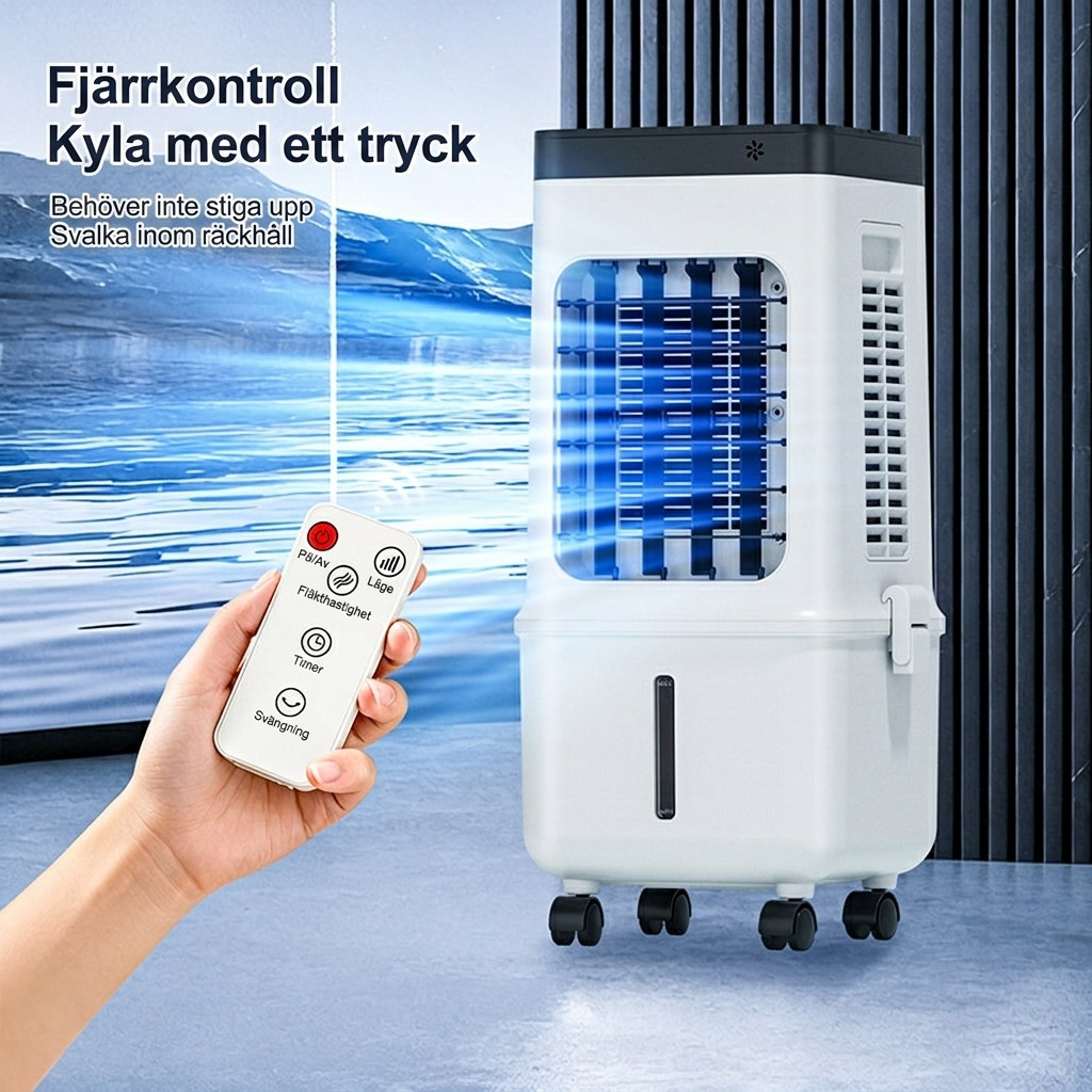 Multifunktionell hushållsluftkylare