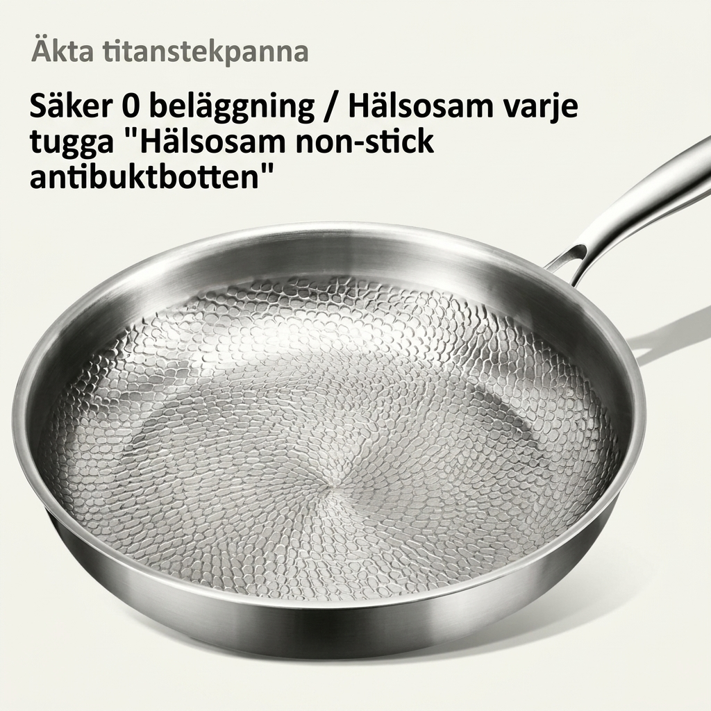 Stekpanna i förstklassig titanlegering