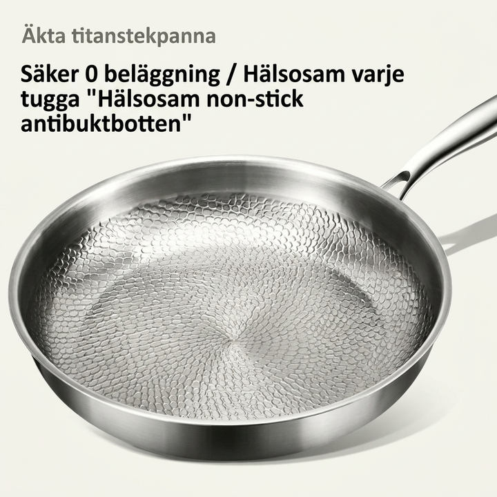 Stekpanna i förstklassig titanlegering