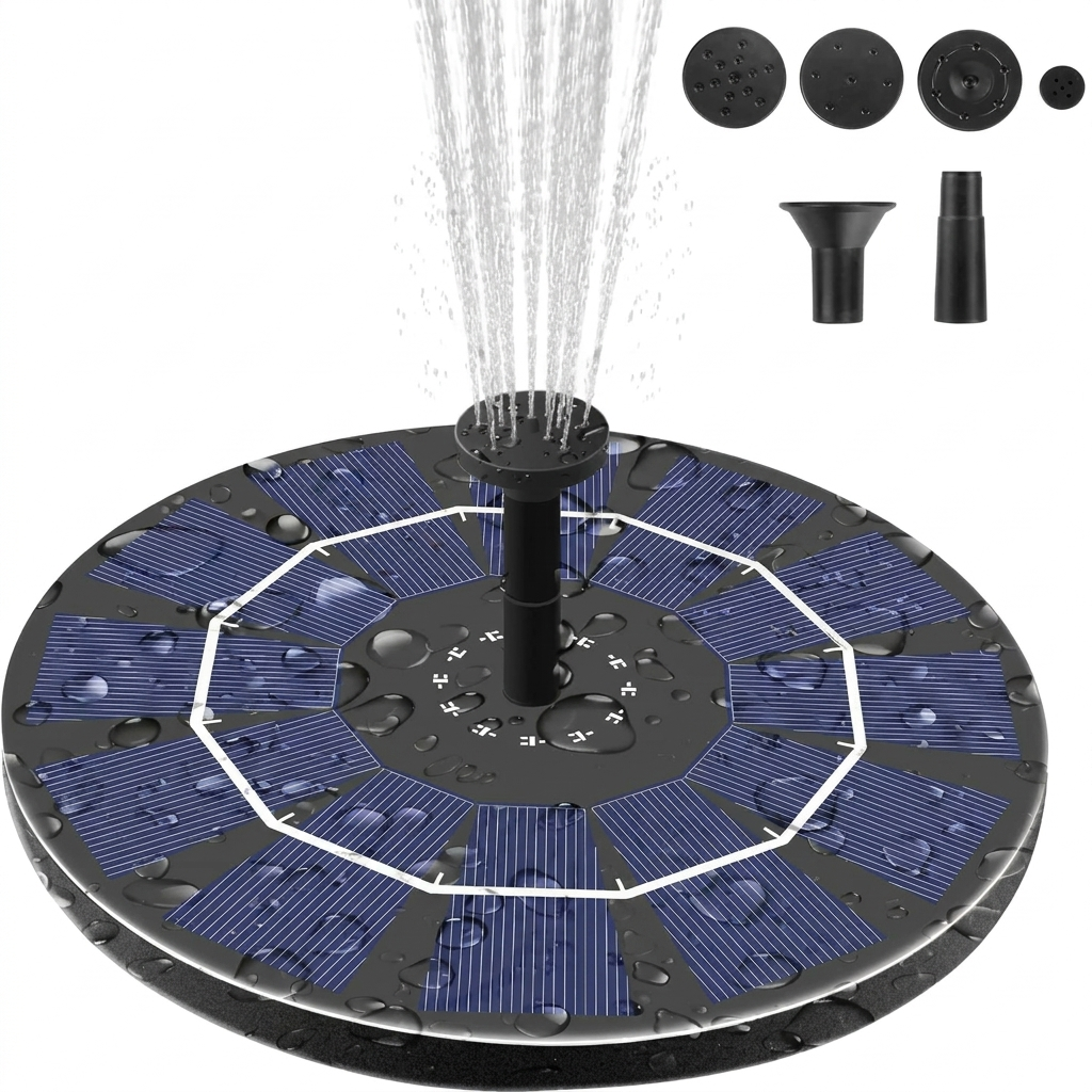 Energieffektiv solcellsdriven fontänpump