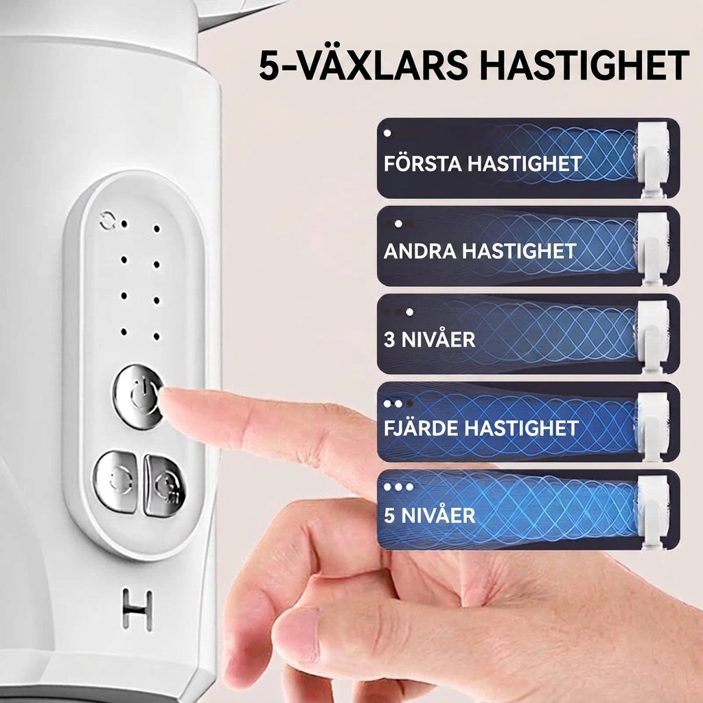 Tyst golvfläkt – Fjärrkontroll och oscillation