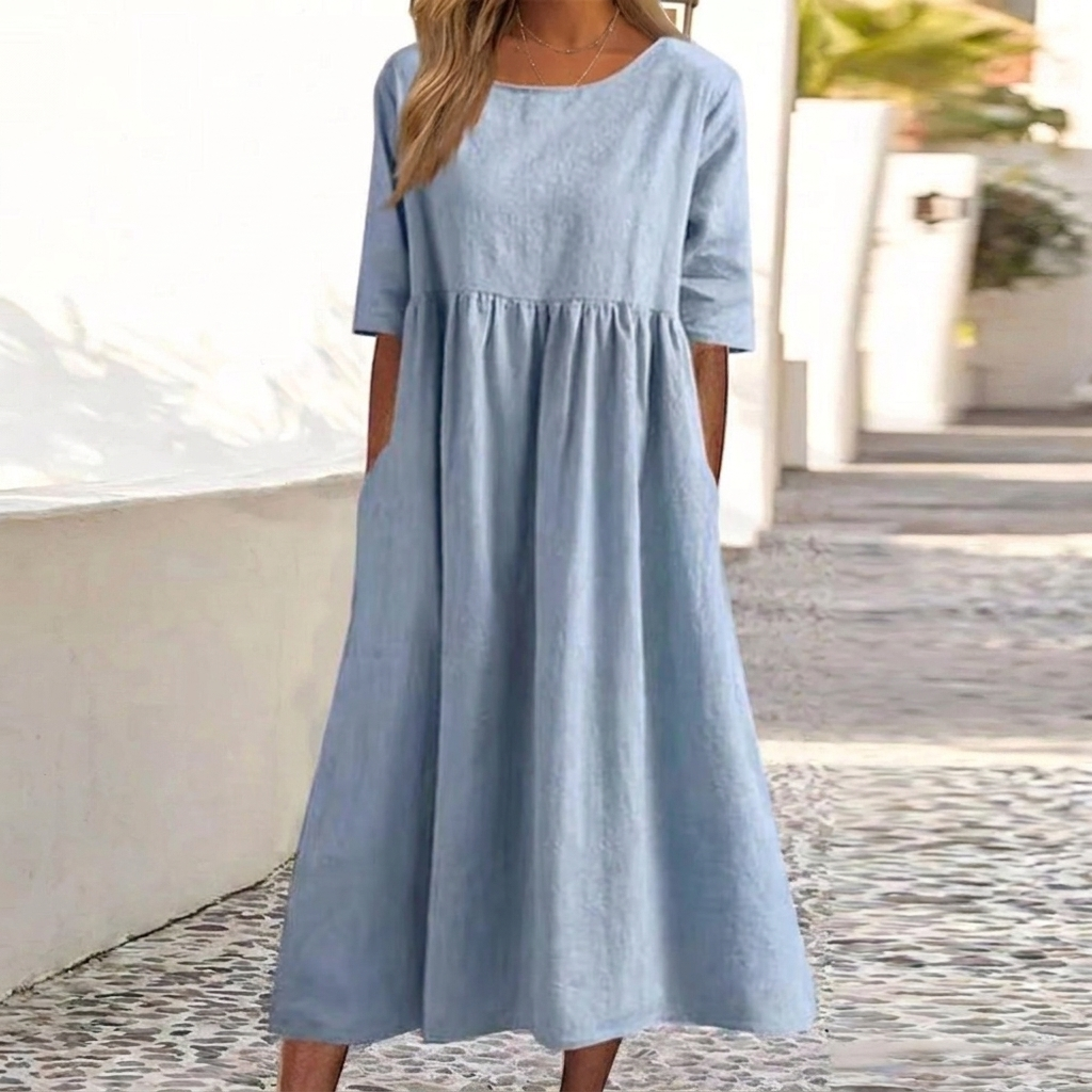Kvinnors eleganta casual klänning