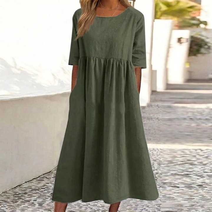 Kvinnors eleganta casual klänning