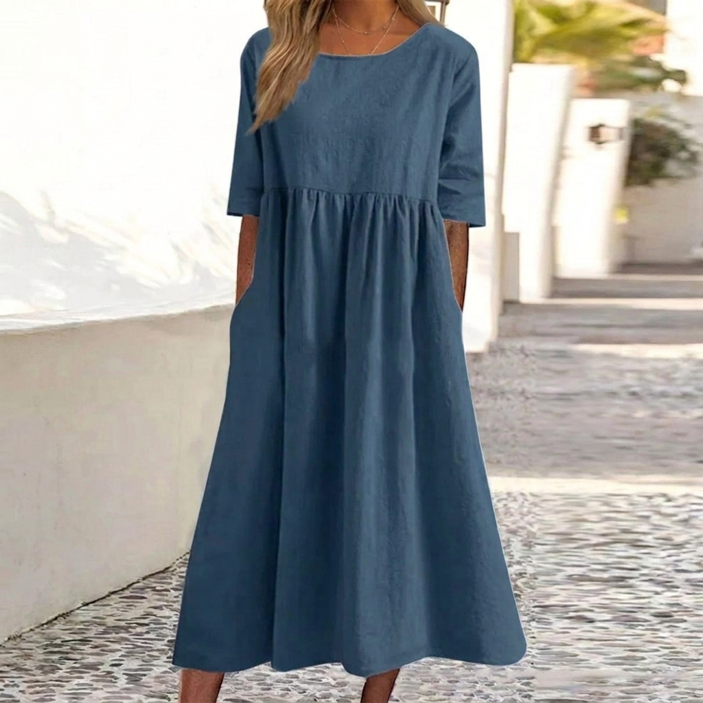 Kvinnors eleganta casual klänning