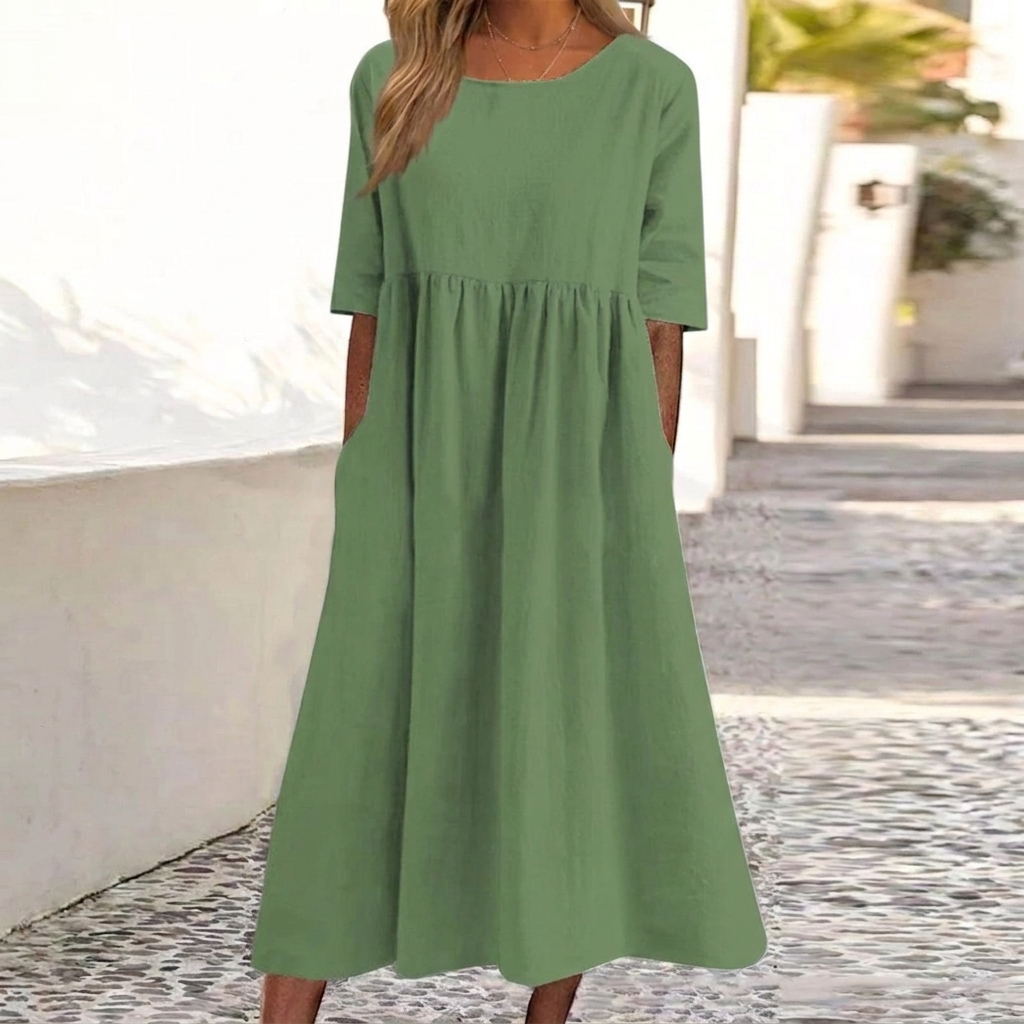 Kvinnors eleganta casual klänning