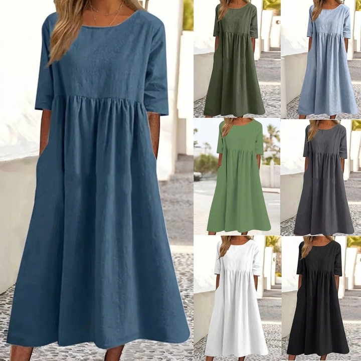 Kvinnors eleganta casual klänning