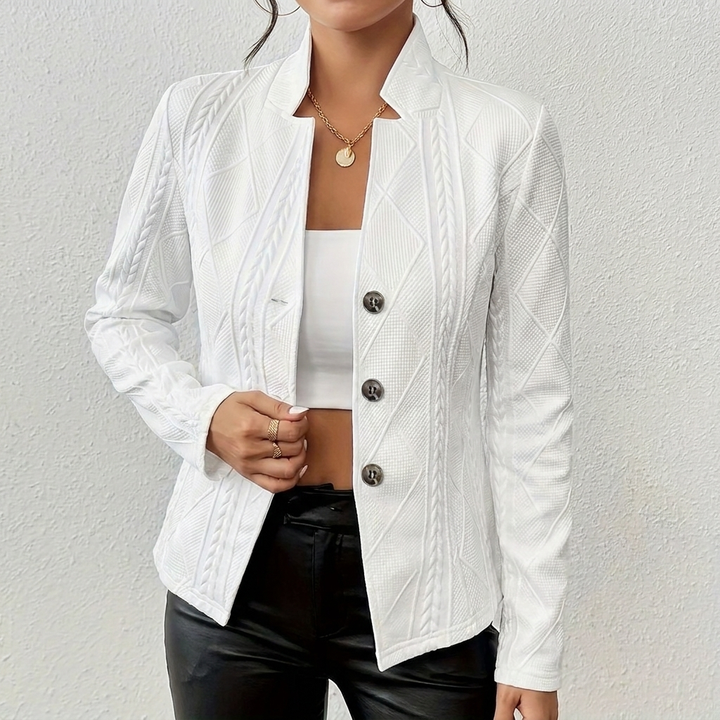 Kvinnors Stående Krage Slim Fit Blazer