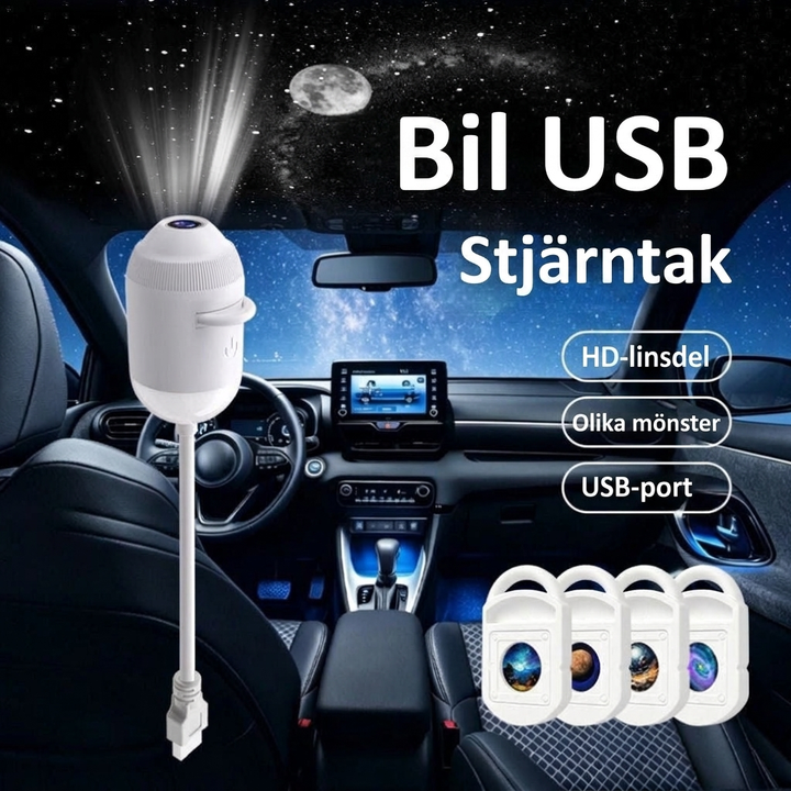 Projektor med stjärnhimmel och planeter för sovrummet