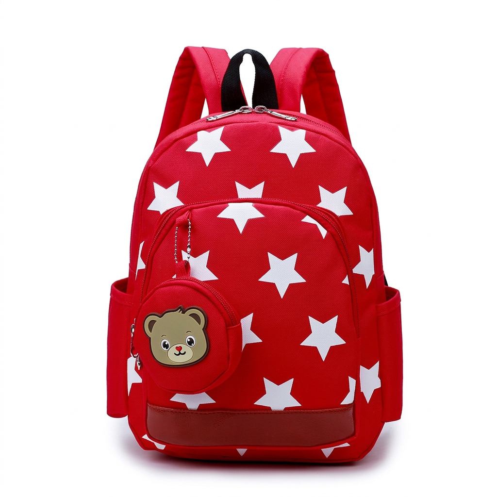 Söt Bear Kindergarten Ryggsäck