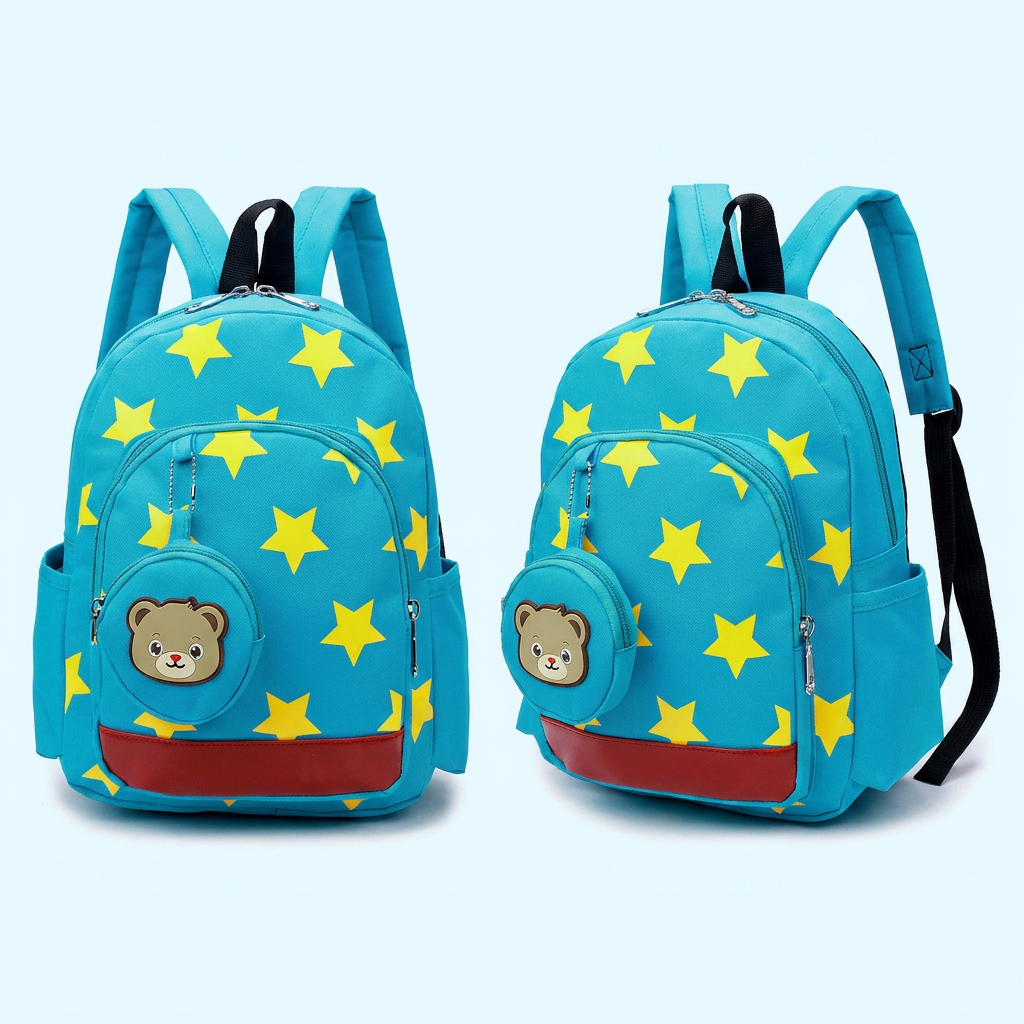 Söt Bear Kindergarten Ryggsäck