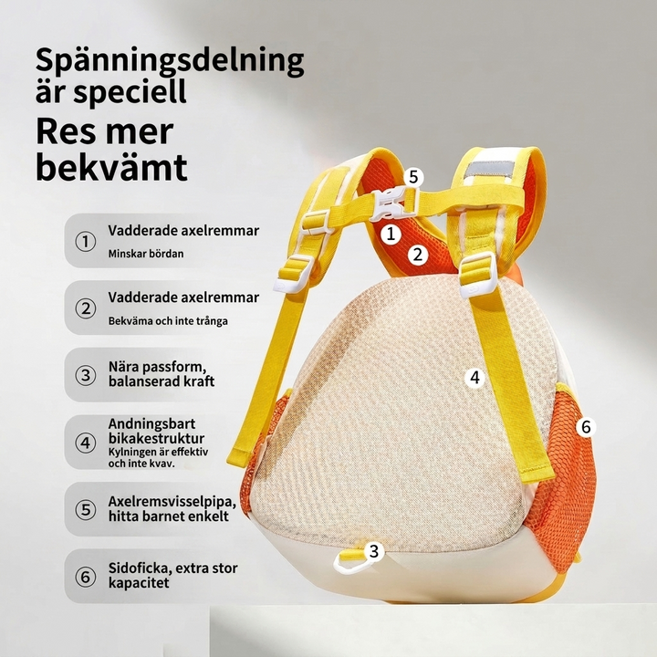 Söt tecknad mini-ryggsäck för flickor