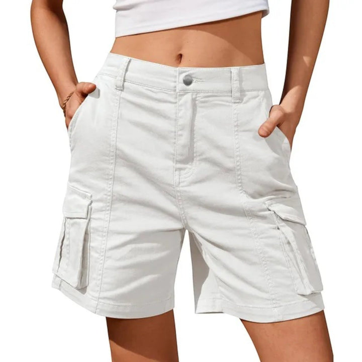 Cargo Shorts - Hoge Taille | Vintage Stijl met Zakken